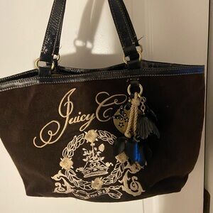 Juicy Couture Black and Brown Tote Bag